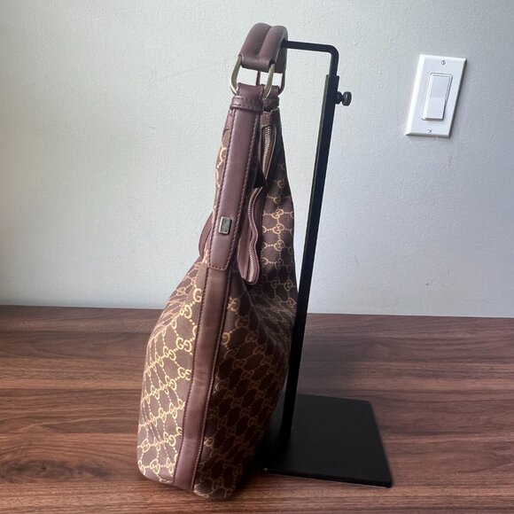 Gucci Vintage Monogram Canvas and Leather Hobo Bag - Picture 4 of 14